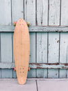 Bamboo Kicktail Cruiser Longboard (pink/green wheels)